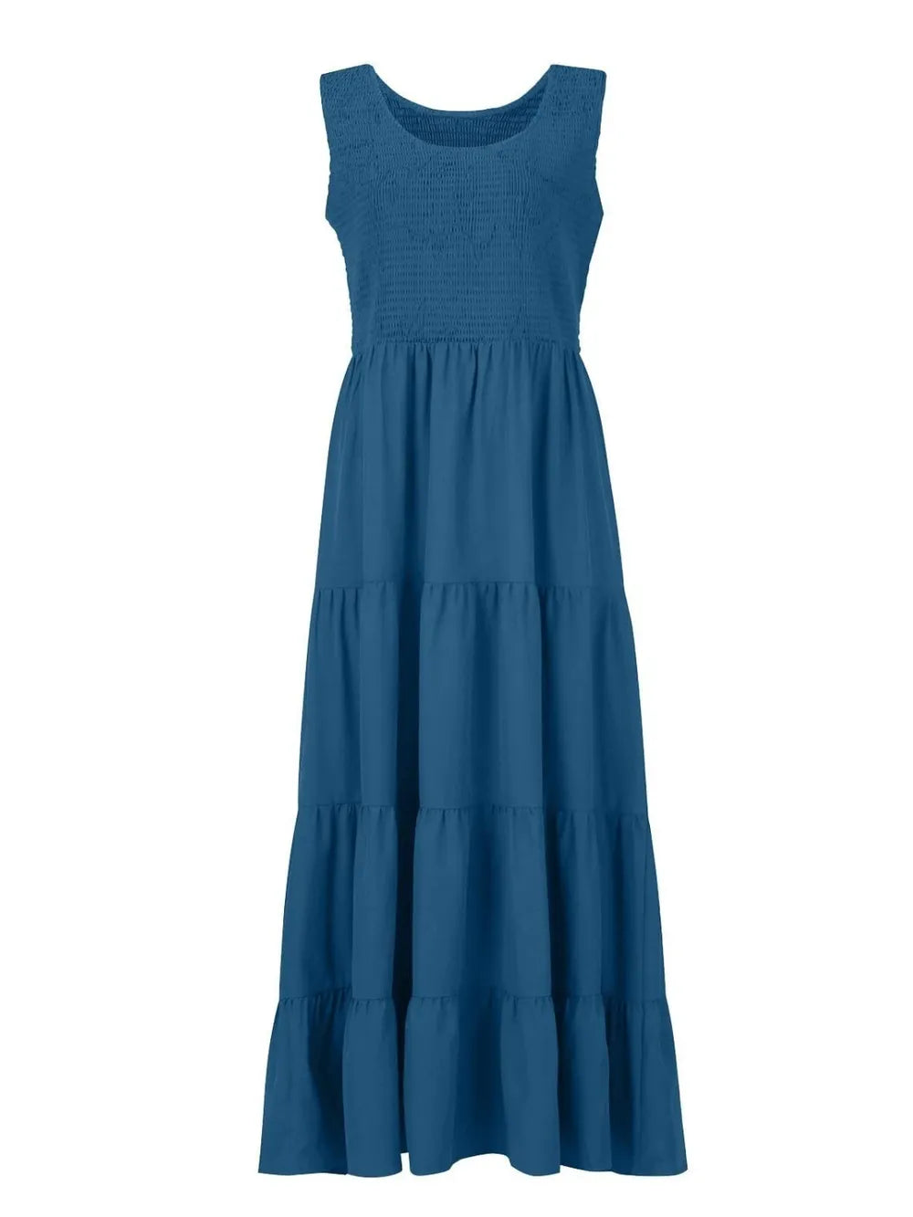 Strap top skirt with pleats and spliced A-line large swing dress - Korvel