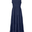 Strap top skirt with pleats and spliced A-line large swing dress - Korvel