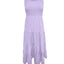 Strap top skirt with pleats and spliced A-line large swing dress - Korvel