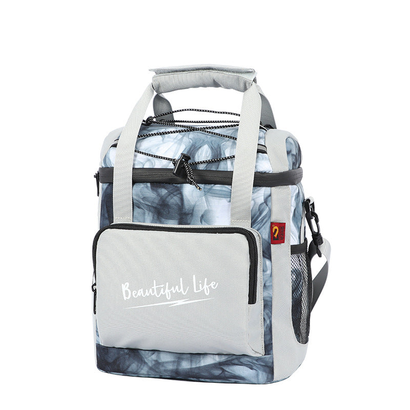 Street style cool lunch bag insulation fresh-keeping bag leak-proof ice pack double-layer insulation lunch bag - Korvel