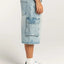 Street trendsetters ordinary washed workwear women's denim straight leg pants - Korvel