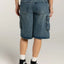 Street trendsetters ordinary washed workwear women's denim straight leg pants - Korvel