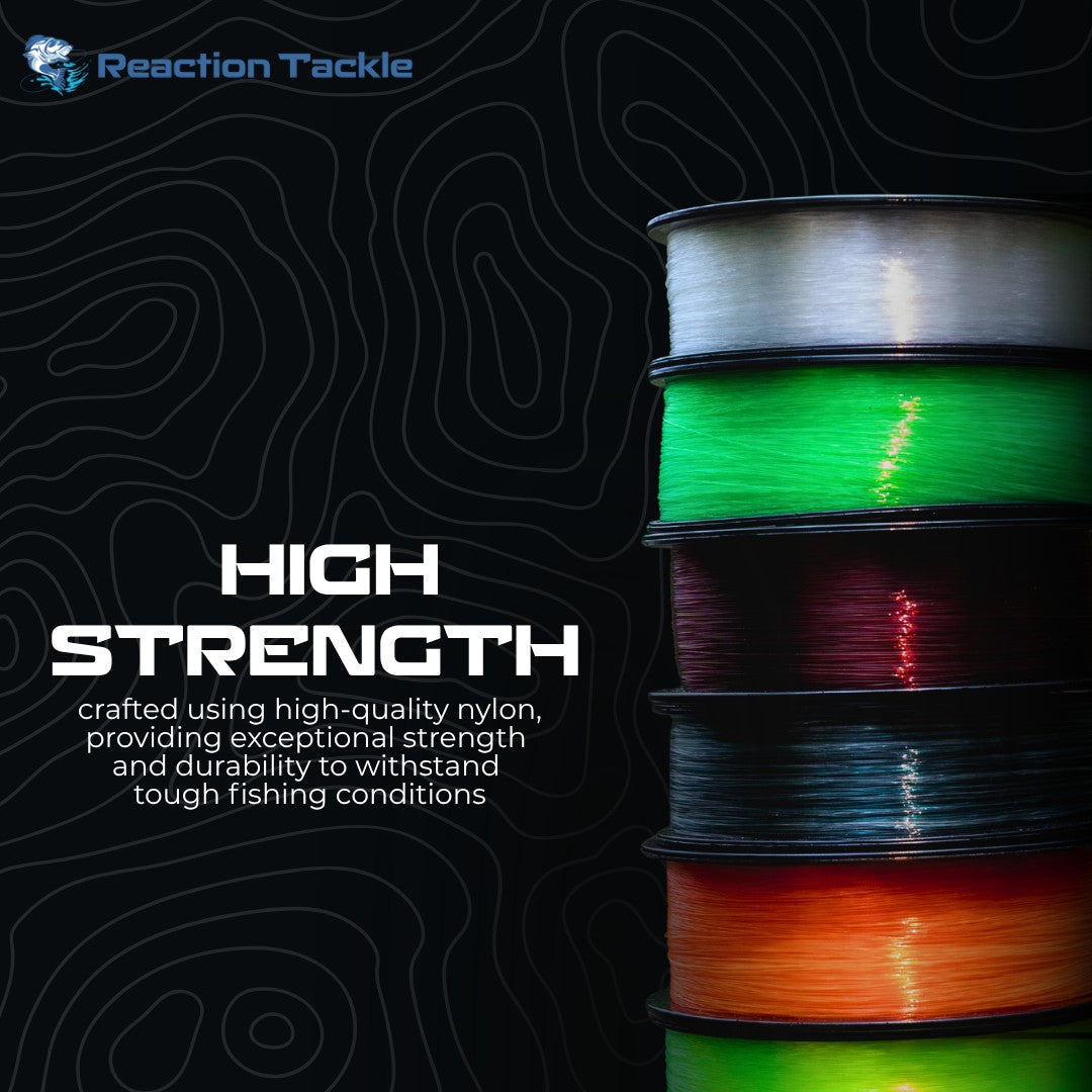 Premium Reaction Tackle Monofilament Fishing Line - Strong & Versatile