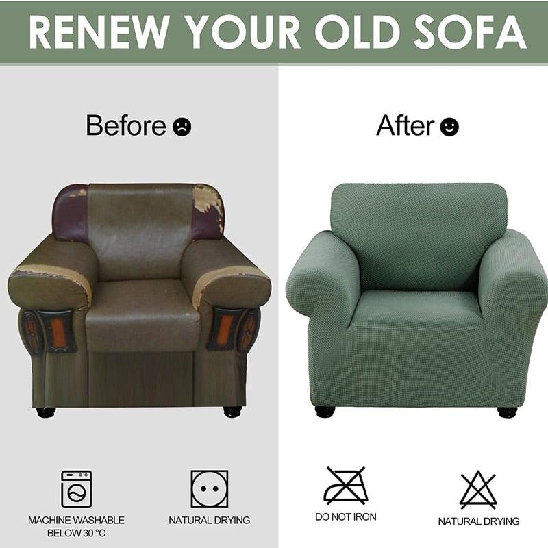 Housse de fauteuil extensible premium - Lavable et résistant à l'eau