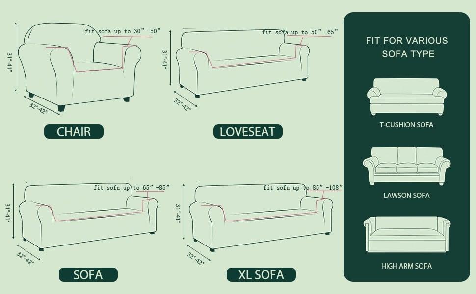 Housse de fauteuil extensible premium - Lavable et résistant à l'eau