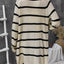 Cardigan à manches longues rayé avec boutons