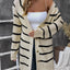 Cardigan à manches longues rayé avec boutons