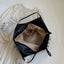 Striped Canvas Tote Bag - Korvel