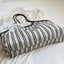 Striped Canvas Tote Bag - Korvel