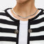 Striped Dropped Shoulder Long Sleeve Cardigan - Korvel