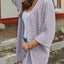 Striped Open Front Knit Cardigan - Korvel