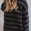 Striped Round Neck Dropped Shoulder Sweater