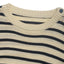 Striped Round Neck Long Sleeve Knit Top - Korvel