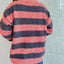 Striped Round Neck Long Sleeve Sweater - Korvel