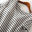 Striped Round Neck Short Sleeve Dress - Korvel