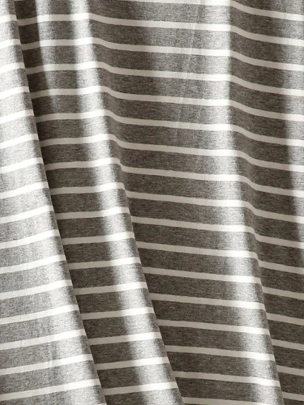 Striped Round Neck Short Sleeve Dress - Korvel
