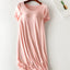 Striped Round Neck Short Sleeve Dress - Korvel