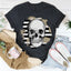 Striped Skull Tee - Premium Cotton Comfort - Korvel