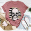 Striped Skull Tee - Premium Cotton Comfort - Korvel