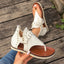 Studded Raw Hem Flat Sandals - Korvel