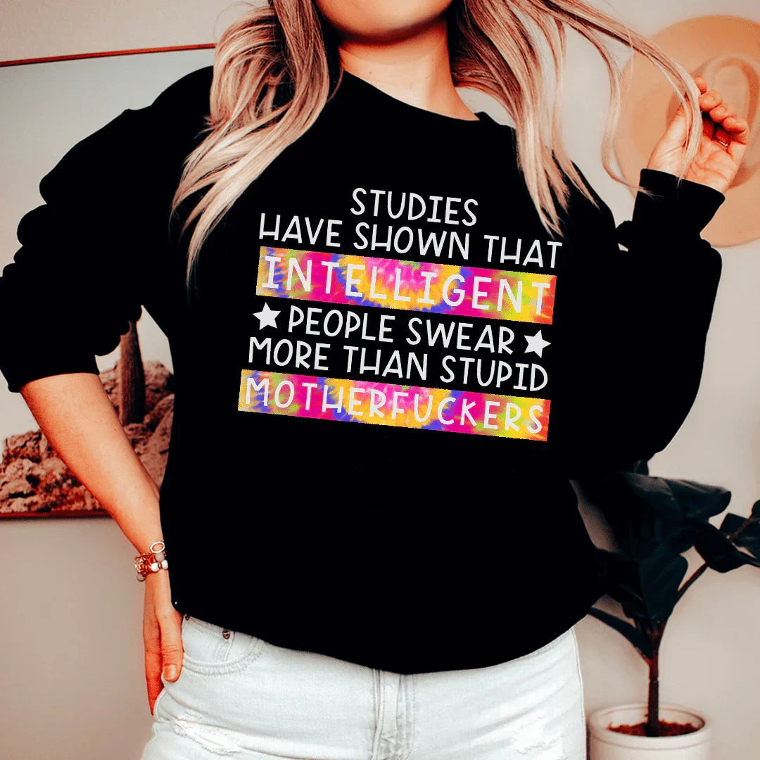 Intelligent People Swear Sweatshirt