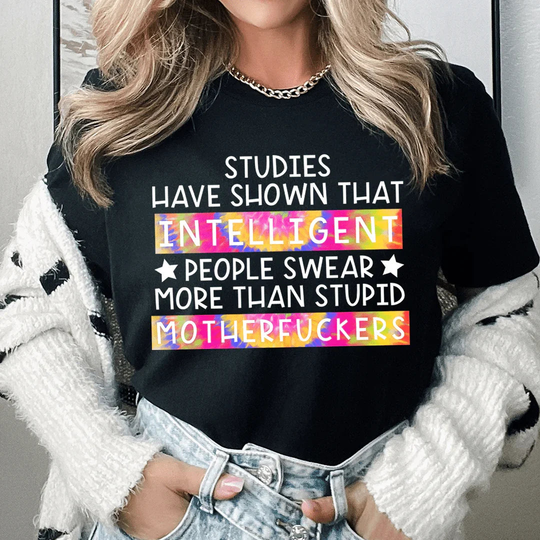 Intelligent People Swear Tee