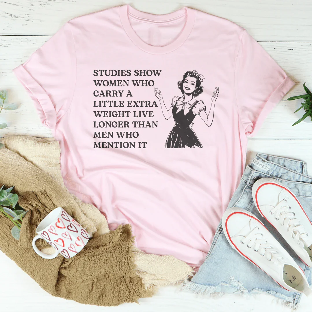 Women’s Statement T-Shirt: A Fun Reminder on Weight and Wit