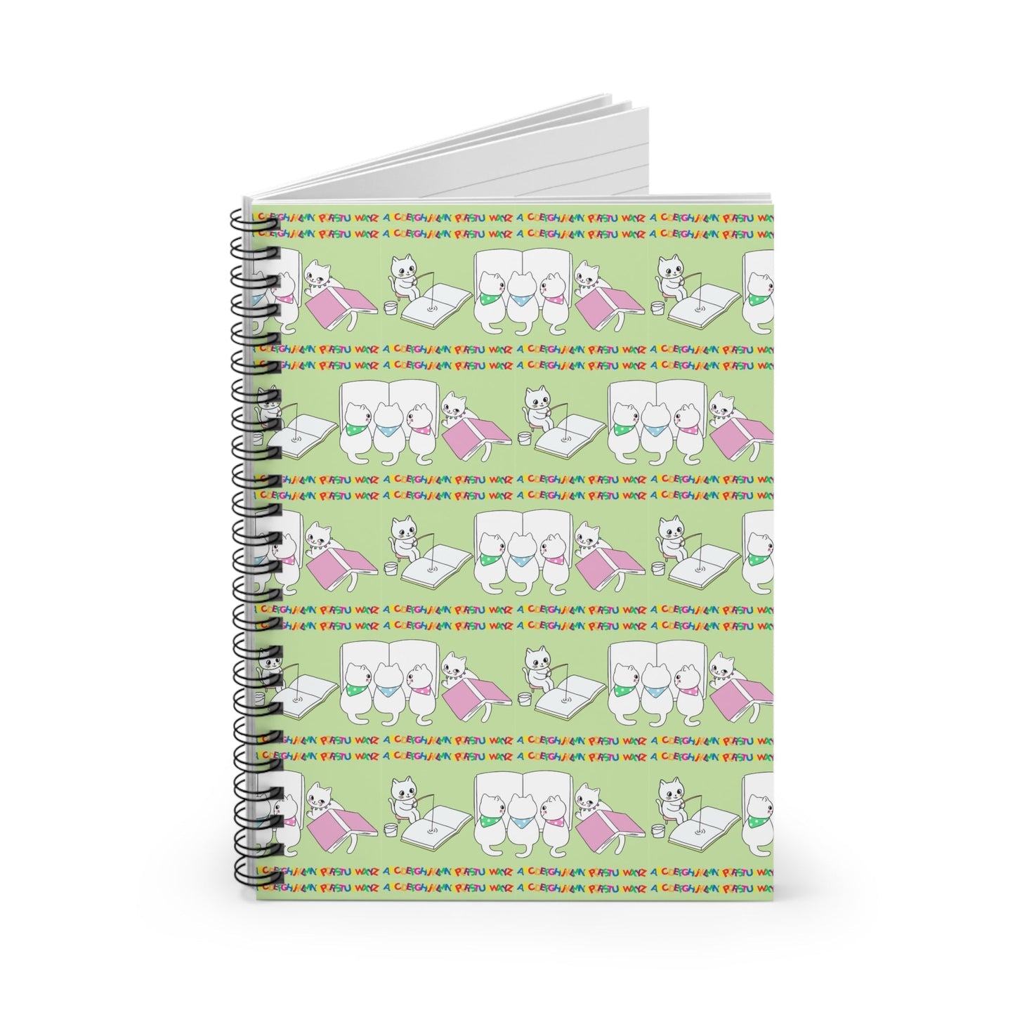 Charming Kitties Creative Spiral Notebook for Students and Artists - Korvel