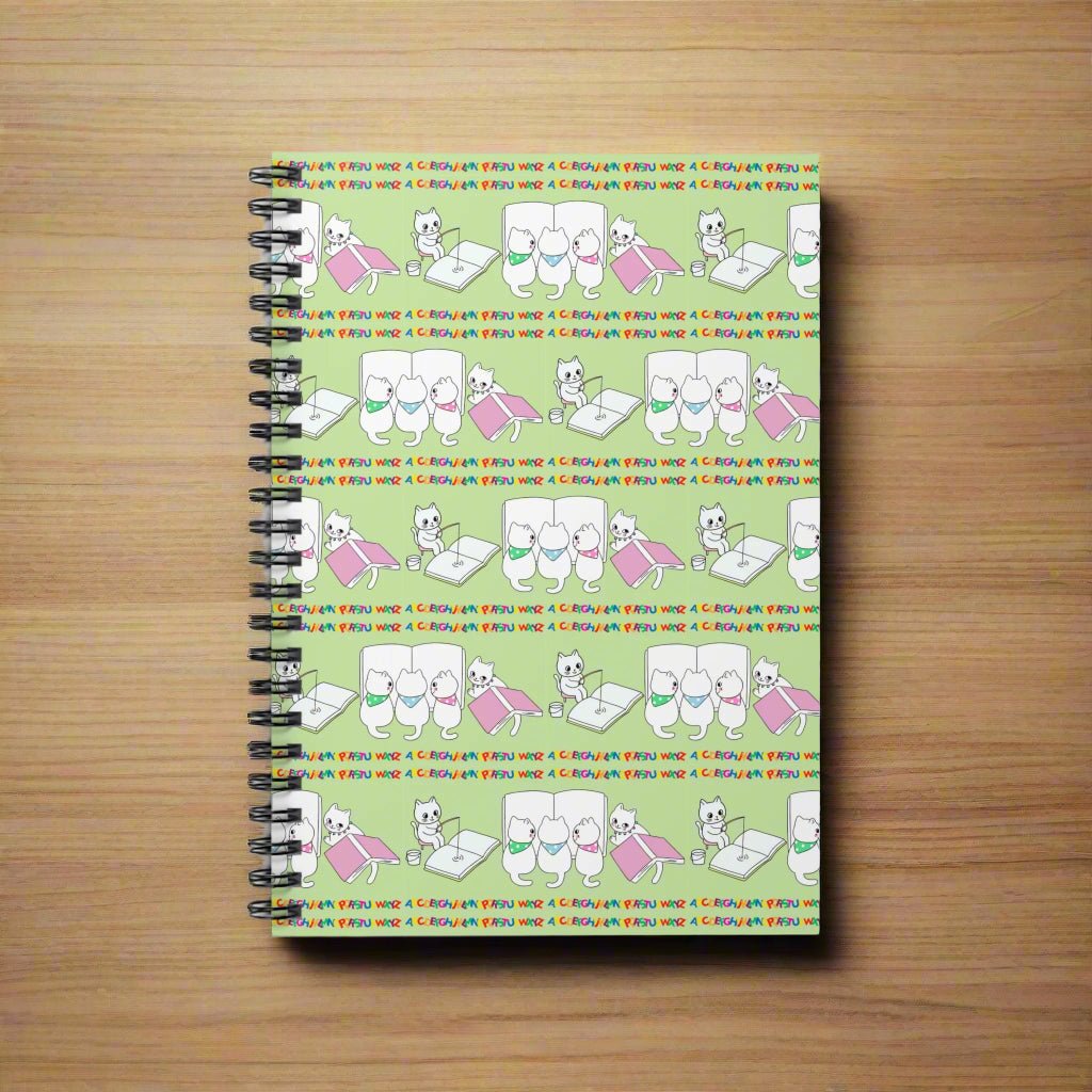 Charming Kitties Creative Spiral Notebook for Students and Artists - Korvel