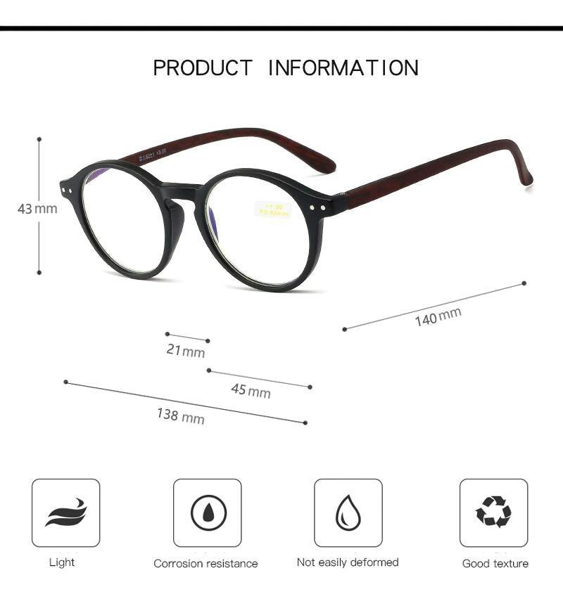 Gafas de lectura anti luz azul elegantes para hombres y mujeres