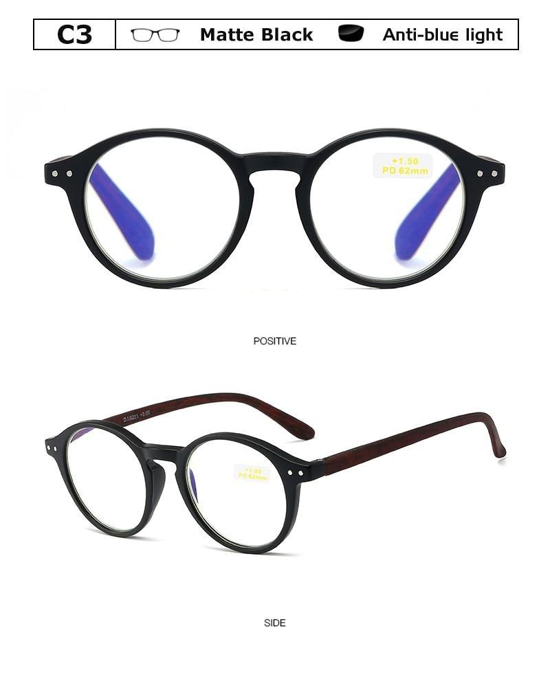 Gafas de lectura anti luz azul elegantes para hombres y mujeres
