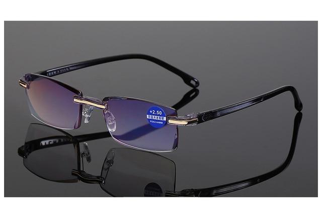 Lunettes de lecture sans monture bloquant la lumière bleue