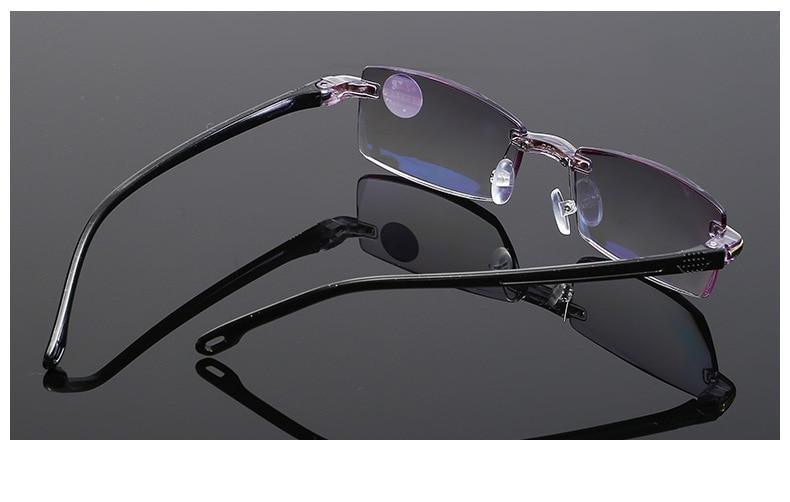 Lunettes de lecture sans monture bloquant la lumière bleue