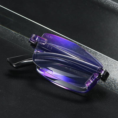 Stylish Rimless Blue Light Blocking Reading Glasses
