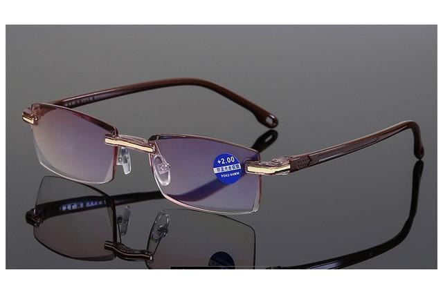 Lunettes de lecture sans monture bloquant la lumière bleue