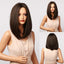 Perruque courte bob ombré blonde blanche légère et élégante pour femmes