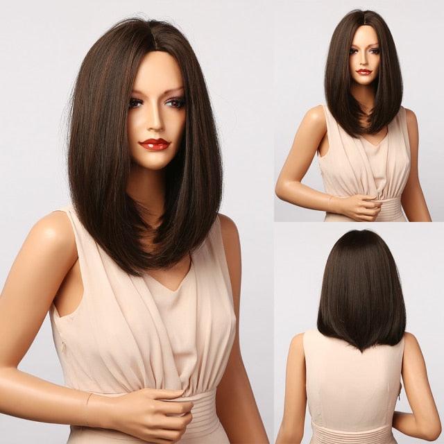 Perruque courte bob ombré blonde blanche légère et élégante pour femmes
