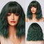 Perruque courte bob ombré blonde blanche légère et élégante pour femmes