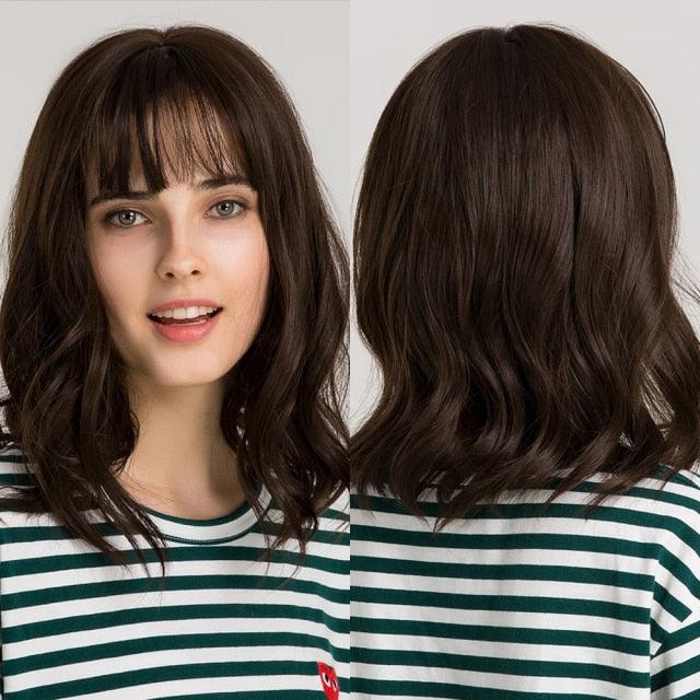 Perruque courte bob ombré blonde blanche légère et élégante pour femmes