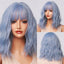 Perruque courte bob ombré blonde blanche légère et élégante pour femmes