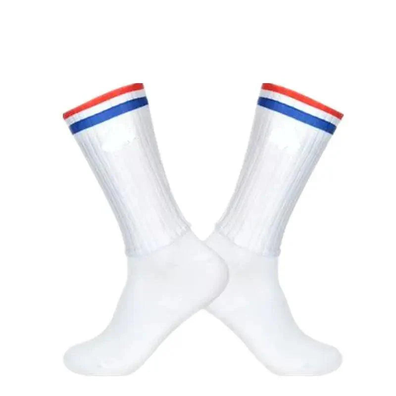 Chaussettes de cyclisme respirantes et élégantes pour hommes - Design moderne
