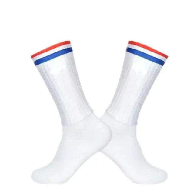 Chaussettes de cyclisme respirantes et élégantes pour hommes - Design moderne