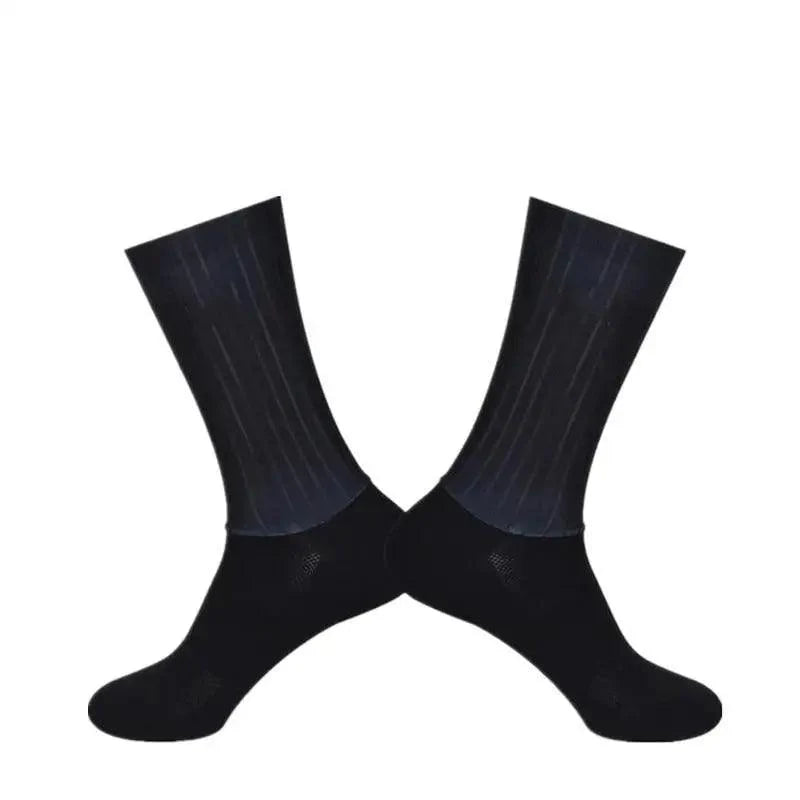 Chaussettes de cyclisme respirantes et élégantes pour hommes - Design moderne
