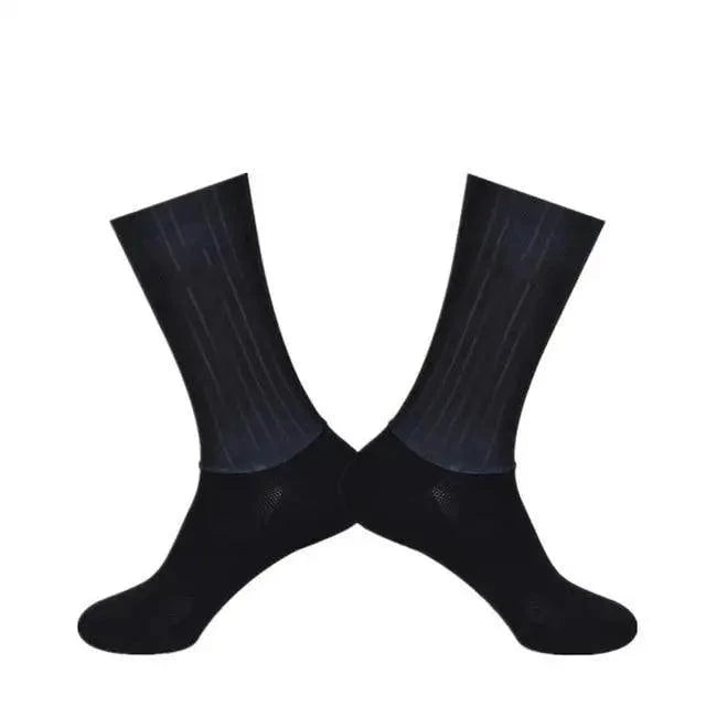 Chaussettes de cyclisme respirantes et élégantes pour hommes - Design moderne