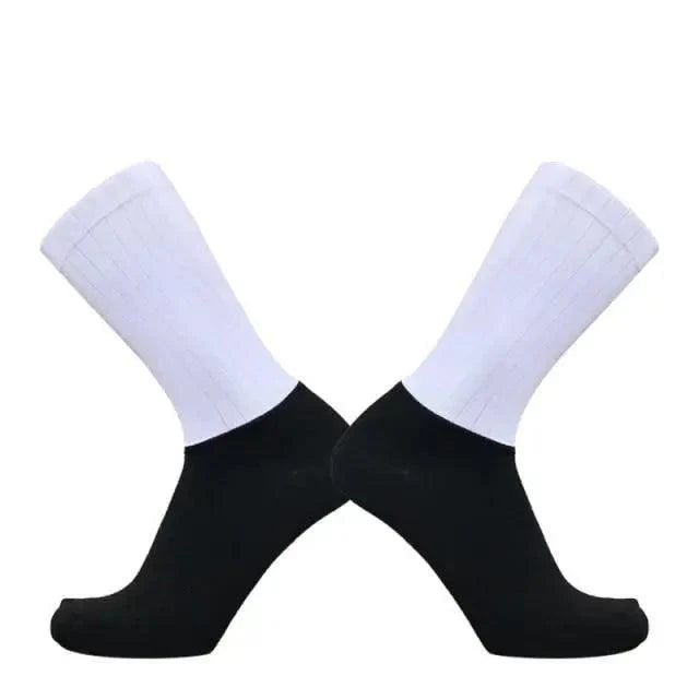 Chaussettes de cyclisme respirantes et élégantes pour hommes - Design moderne
