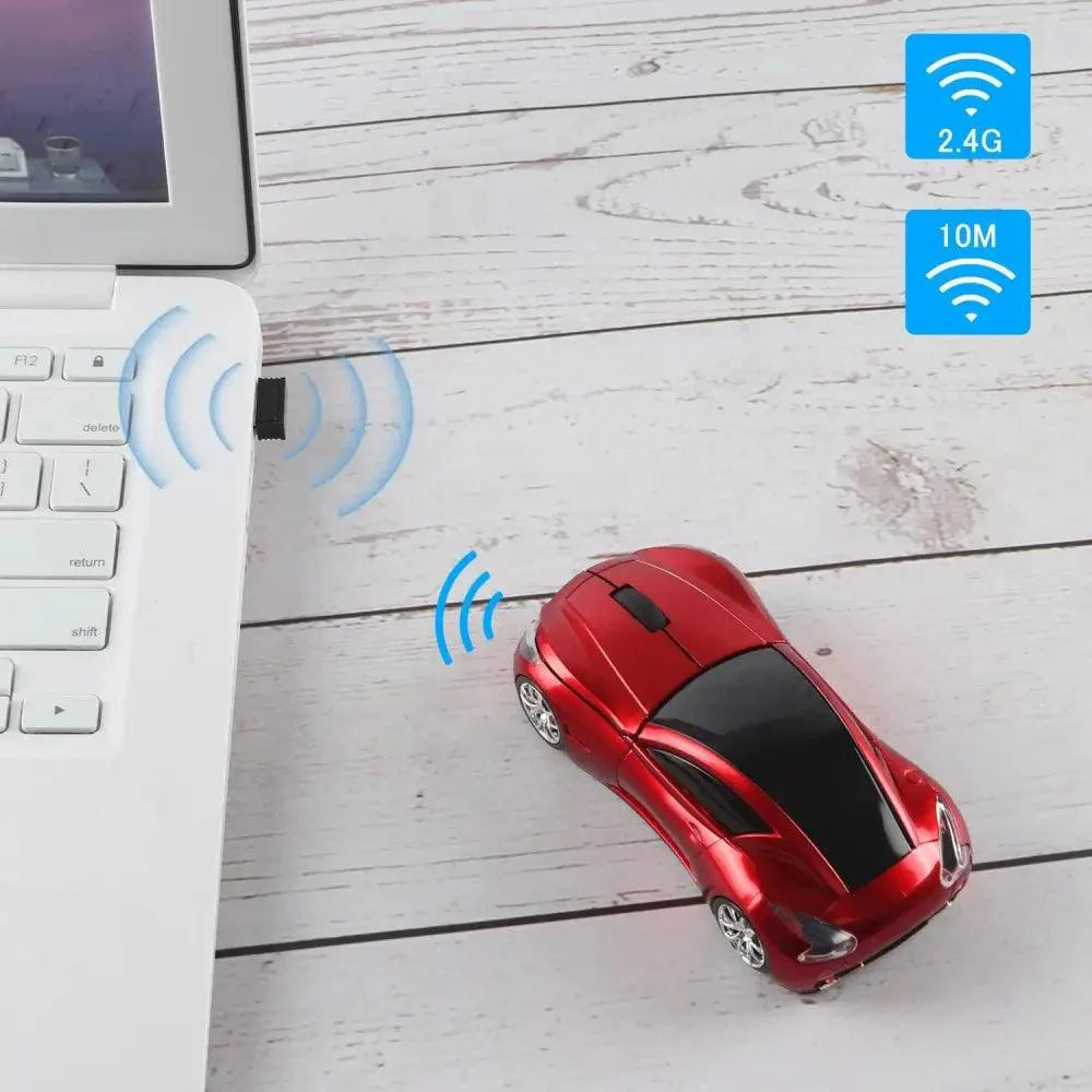 Stylish Wireless Sports Car Mouse - Ergonomic Mini Design