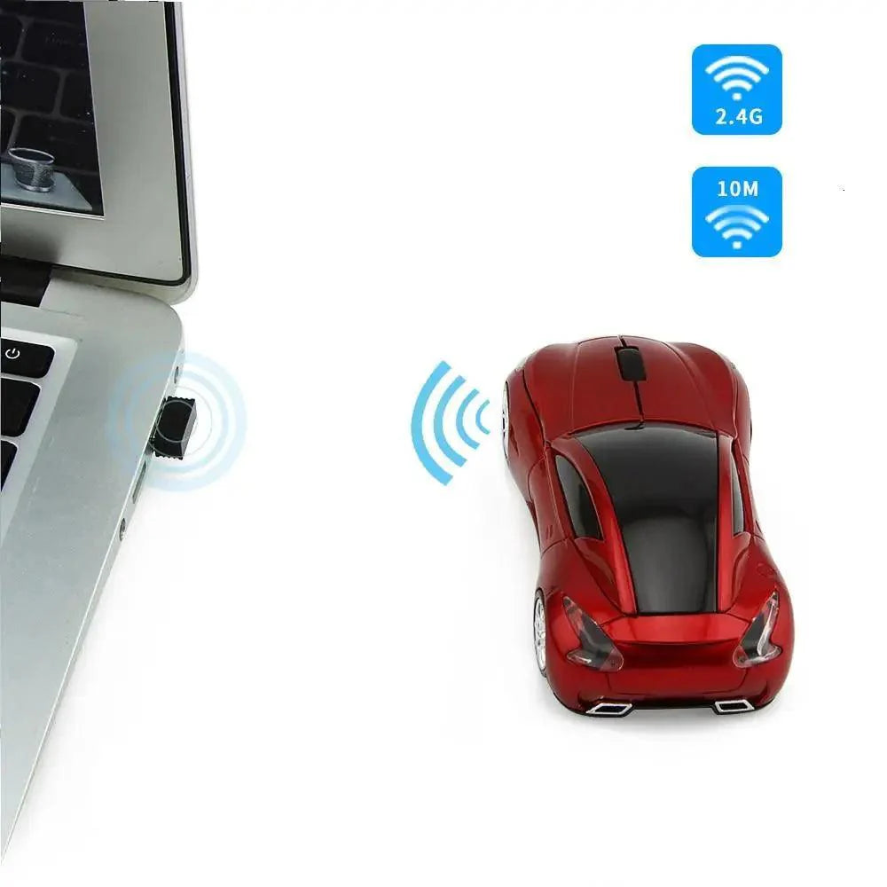 Stylish Wireless Sports Car Mouse - Ergonomic Mini Design