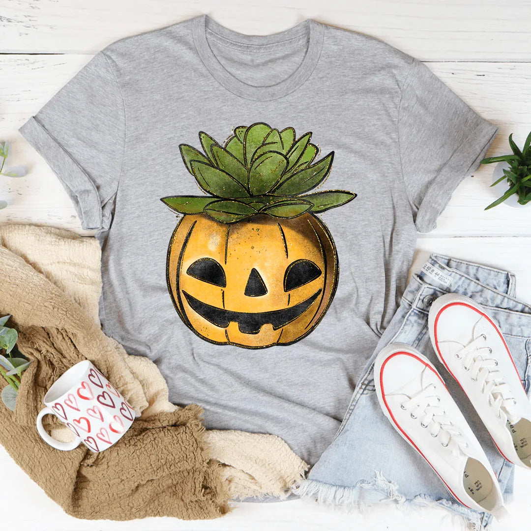 Camiseta de calabaza suculenta
