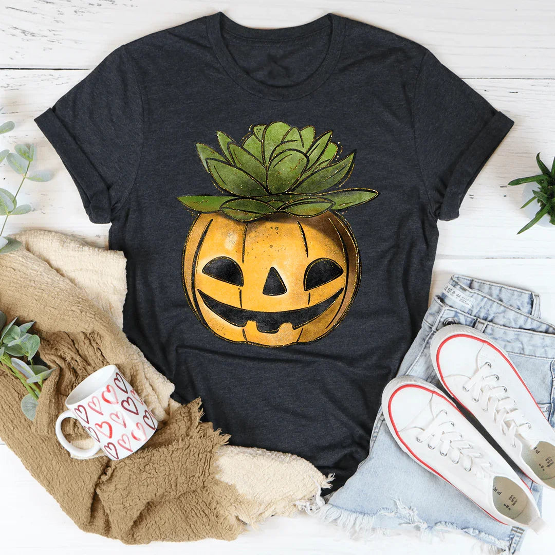 Camiseta de calabaza suculenta