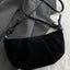 Suede Croissant Shape Shoulder Bag